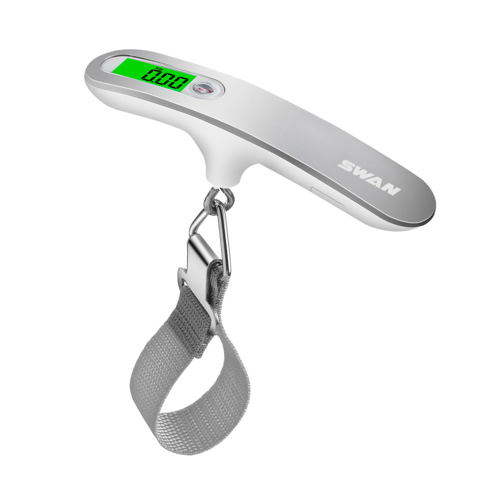 Báscula Digital de Equipaje 50kg/10g – Balanza Portátil con Pantalla LCD y Correa