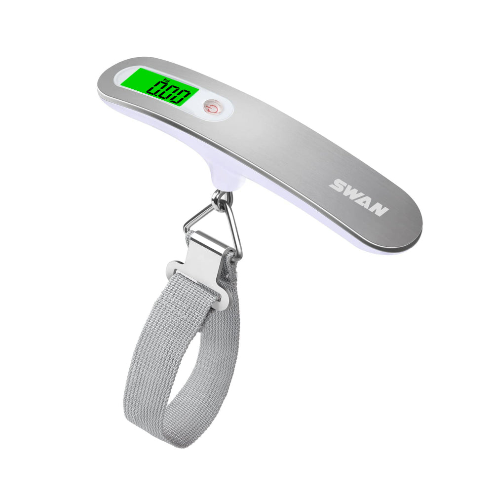 Báscula Digital de Equipaje 50kg/10g – Balanza Portátil con Pantalla LCD y Correa