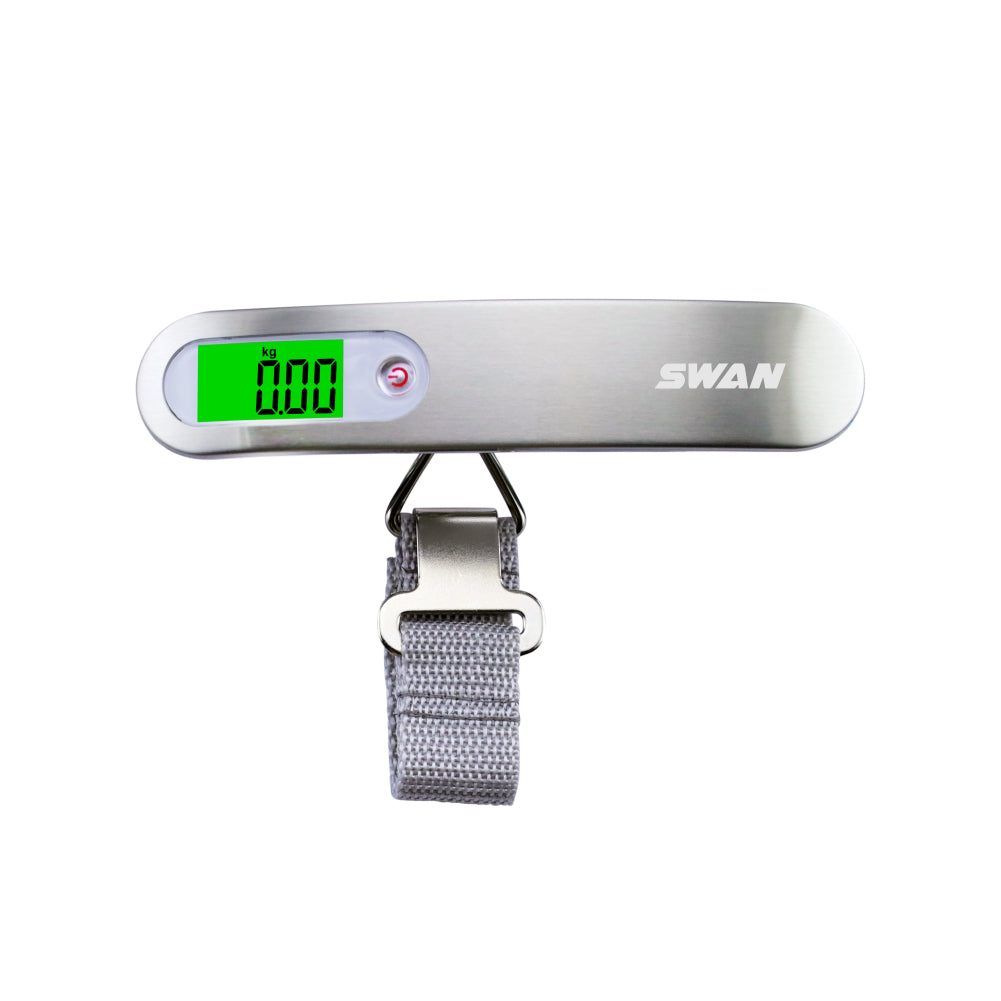 Báscula Digital de Equipaje 50kg/10g – Balanza Portátil con Pantalla LCD y Correa