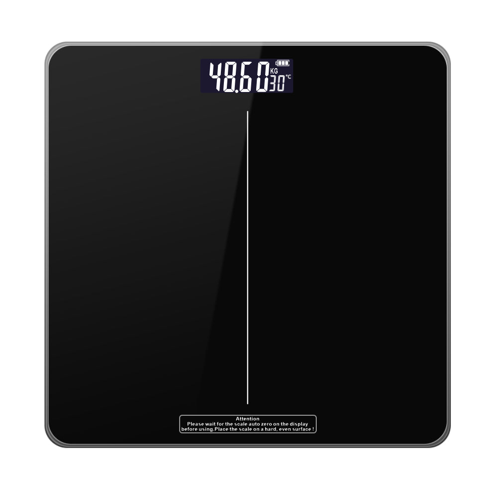 Báscula Digital de Baño 180kg/100g – Balanza Electrónica para Peso Corporal con Pantalla LCD, Vidrio Templado y Función Autoapagado para Hogar y Fitness