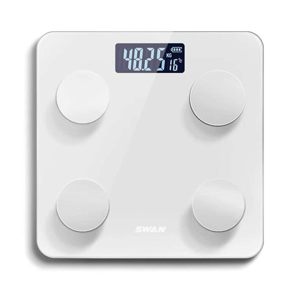 Báscula Inteligente Bluetooth 180kg/100g – Balanza Digital de Baño con Análisis de Grasa Corporal, IMC y App para Control de Peso y Salud