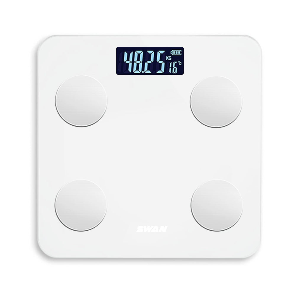 Báscula Inteligente Bluetooth 180kg/100g – Balanza Digital de Baño con Análisis de Grasa Corporal, IMC y App para Control de Peso y Salud