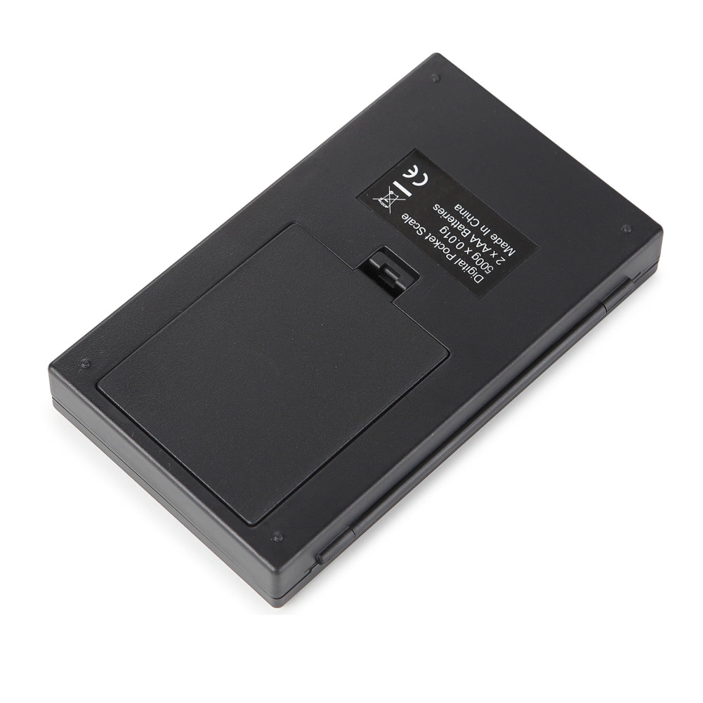 Báscula Digital de Bolsillo 500g/0,01g – Mini Balanza de Precisión Portátil con Pantalla LCD y Función Tara para Joyería, Cocina y Monedas