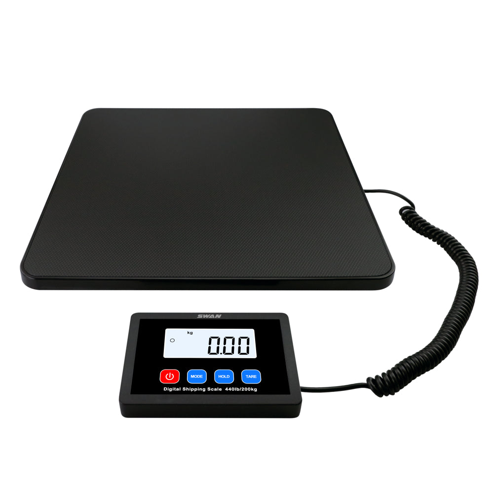 Báscula Digital de Plataforma 200kg/10g – Balanza Electrónica de Alta Precisión con Pantalla LCD y Cable Extensible para Paquetes, Almacenes y Envíos