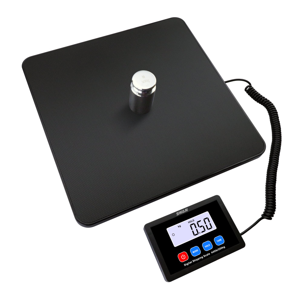 Báscula Digital de Plataforma 200kg/10g – Balanza Electrónica de Alta Precisión con Pantalla LCD y Cable Extensible para Paquetes, Almacenes y Envíos