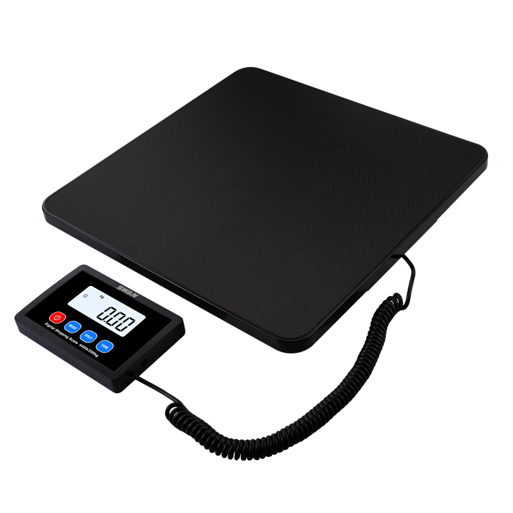 Báscula Digital de Plataforma 200kg/10g – Balanza Electrónica de Alta Precisión con Pantalla LCD y Cable Extensible para Paquetes, Almacenes y Envíos